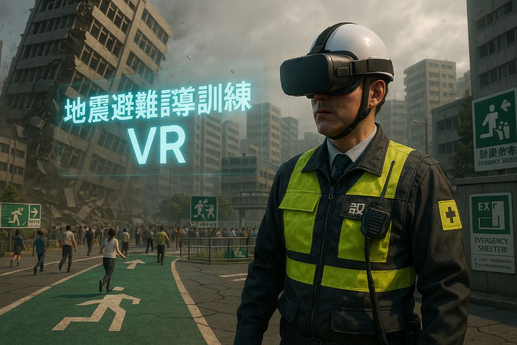 地震避難誘導訓練VR