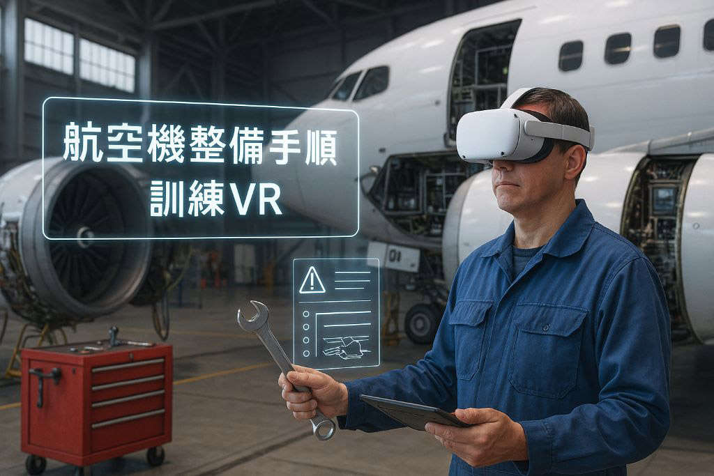 航空機整備手順訓練VR